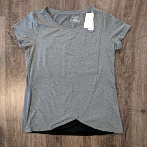 NWT Nursing layered crew neck tee
